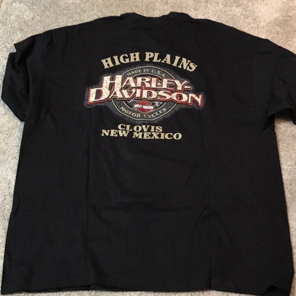 NWT 2001 Harley Davidson short sleeve tee shirt- High Plains HD - Clovis, NM - Picture 4 of 5